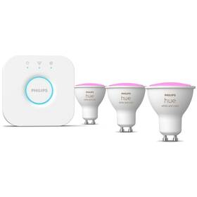 Štartovacia sada Philips 5,7W, GU10, White and Color Ambiance, 3ks + Bridge 
