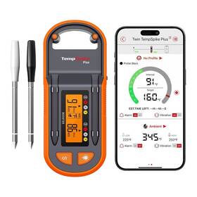 Teplomer do mäsa ThermoPro TP-972 oranžový

