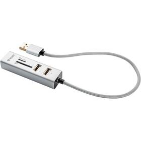 Čítačka pamäťových kariet YENKEE YHC 101SR USB COMBO HUB 

