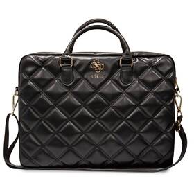 Brašna na notebook Guess PU Quilted 4G Metal Logo 15/16" čierne

