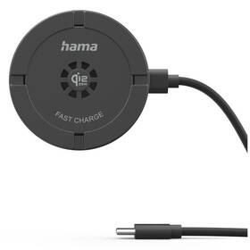 Nabíjačka do siete Hama Bezdrátová Qi2, MagSafe, 25 W čierna

