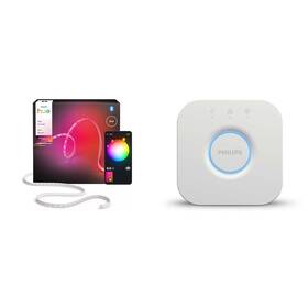 LED pásik Philips Flux strip, White and Color Gradient, 3 m + Ovládač Philips Hue Bridge 2.0 

