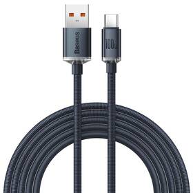 Kábel Baseus Crystal Shine Series USB/USB-C 100W 2m čierny

