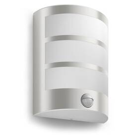 Nástenné svietidlo Philips Python, LED, senzor pohybu nerez

