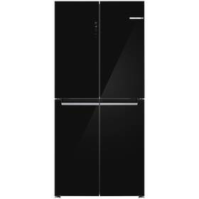 Americká chladnička Bosch KMC85LBEA čierna/sklo

