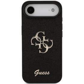 Kryt na mobil Guess PU Fixed Glitter 4G Metal Logo na Apple iPhone Air čierny

