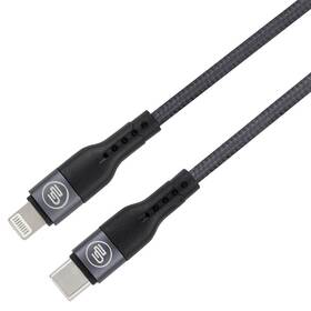 Kábel GoGEN USB-C / Lightning, 1 m, opletený, zkumavka 

