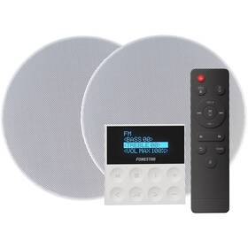 Set výrobkov Fonestar KS-WALL přehrávač KS-AMP + reproduktory (2 ks) biele


