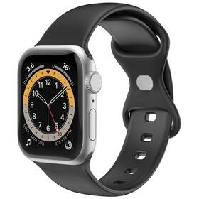 Remienok Celly silikonový na Apple Watch 42/44/45 mm čierny

