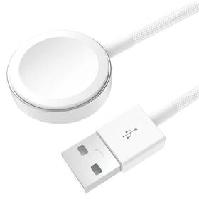 Nabíjací kábel Celly na Apple Watch, USB-A biely

