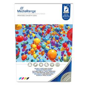 Fotopapier MediaRange A4, 50 listov, 220g, obojstranný vysoko lesklý biely

