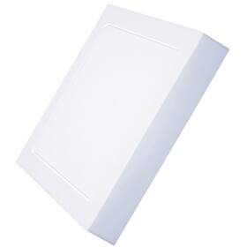 LED stropné svietidlo Solight CCT, prisadené, 18W, 1530lm, 3000K-6000K, štvorcové biele

