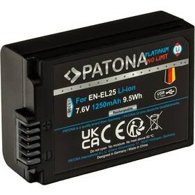  Batéria PATONA pre foto Nikon EN-EL25 1250mAh Li-Ion Platinum, USB-C