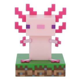 Dekoratívne LED Paladone Icon Light Minecraft - Axelot zelené/ružové

