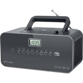 Rádioprijímač s CD MUSE M-28DG sivý

