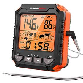 Teplomer do mäsa ThermoPro TP-716 žltý

