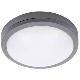 LED stropné svietidlo Solight Siena, so senzorom, 20W, 1500lm, 4000K, IP54, 23cm sivá farba
