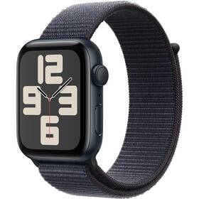 Inteligentné hodinky Apple GPS 44mm temne atramentový hliník - atramentovo fialový prevliekaci športový remienok 
