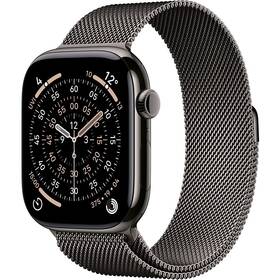 Inteligentné hodinky Apple GPS + Cellular 42mm bridlicovo sivý titán - bridlicovo sivý milánsky ťah 

