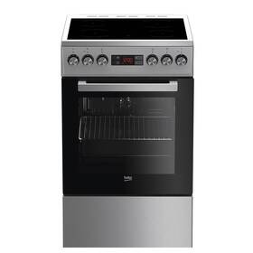 Sklokeramický sporák Beko FSE57300GX nerez

