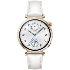 Inteligentné hodinky Huawei Watch GT 5 41 mm NFC - Gold + White Composite Leather Strap 


