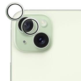 Ochranné sklo šošovky fotoaparátu Epico Aluminium Lens Protector na Apple iPhone 15/15 Plus zelené

