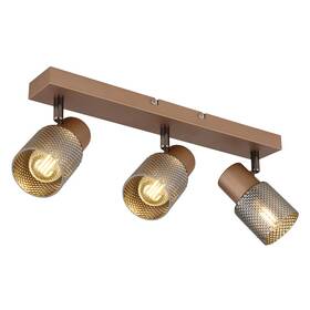 LED stropné svietidlo GLOBO SATELLA 543143 hnedé

