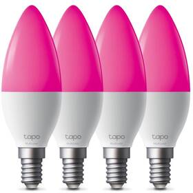 Inteligentná žiarovka TP-Link Tapo L430C Smart Wi-Fi, E14, 4,8 W, viacfarebná, 4 ks 

