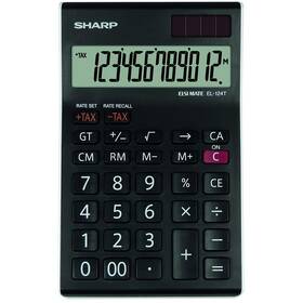 Kalkulačka Sharp EL124TWH čierna/biela


