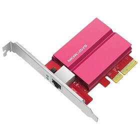 Sieťová karta Mercusys MA510E 10 Gigabit PCIe červená

