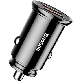 Adaptér do auta Baseus 2x USB, 30 W, QC 3.0 čierny

