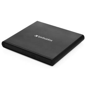 Externá DVD napaľovačka Verbatim CD/DVD Slimline USB 2.0 čierna farba
