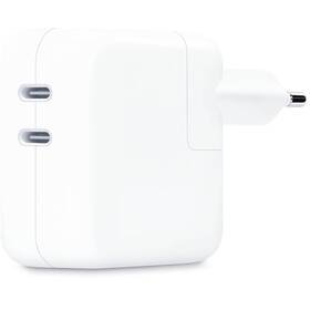 Sieťový adaptér Apple 35W Dual USB-C (2024) biela farba
