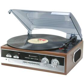 Gramofón Soundmaster PL186H hnedý

