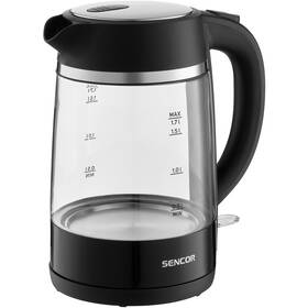 Rýchlovarná kanvica Sencor SWK 2711BK čierna/sklo

