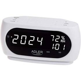 Budík Adler AD1186 biely

