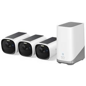 IP kamera Anker eufy E40 (3 ks + HomeBase 3) biela

