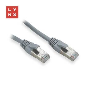 Kábel Lynx FTP patch Cat5e PVC, CCA, 2m sivý

