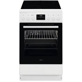 Sklokeramický sporák AEG CCB56491BW biely

