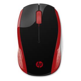 Myš HP 200 čierna/červená

