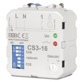 Spínač časový Elektrobock CS3-16, multifunkčný 

