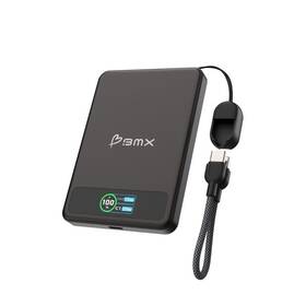 Powerbank BMX SolidSafe™ 5K Solid-State magnetická čierna

