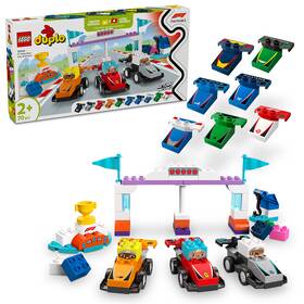 Stavebnica LEGO® DUPLO® 10445 Pretekárske autá a šoféri tímu F1® 


