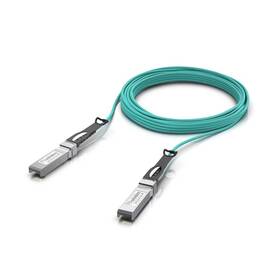 Kábel Ubiquiti Patch optický, AOC, SFP+/SFP+, 10Gbps, priemer 3mm, 10m tyrkysový

