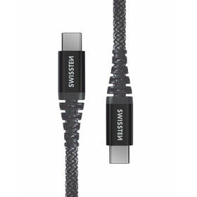 Kábel Swissten ARAMID REINFORCED USB-C/USB-C, 1,5 m 

