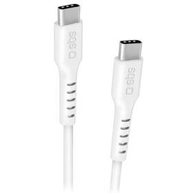 Kábel SBS USB-C/USB-C 100W Power Delivery 1,5 m biely

