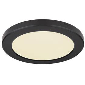 LED stropné svietidlo GLOBO Lasse, kruh, 22 cm, LED, 18W čierne

