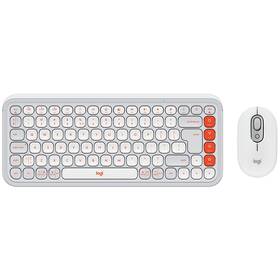 Klávesnica s myšou Logitech POP ICON, US layout biela

