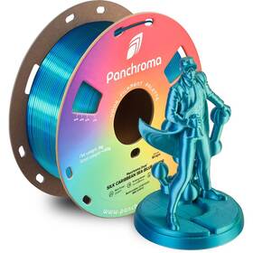 Tlačová struna (filament) Polymaker Panchroma PLA Dual Silk modrý/zelený

