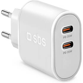 Nabíjačka do siete SBS 2XUSB-C 35W WHT 

